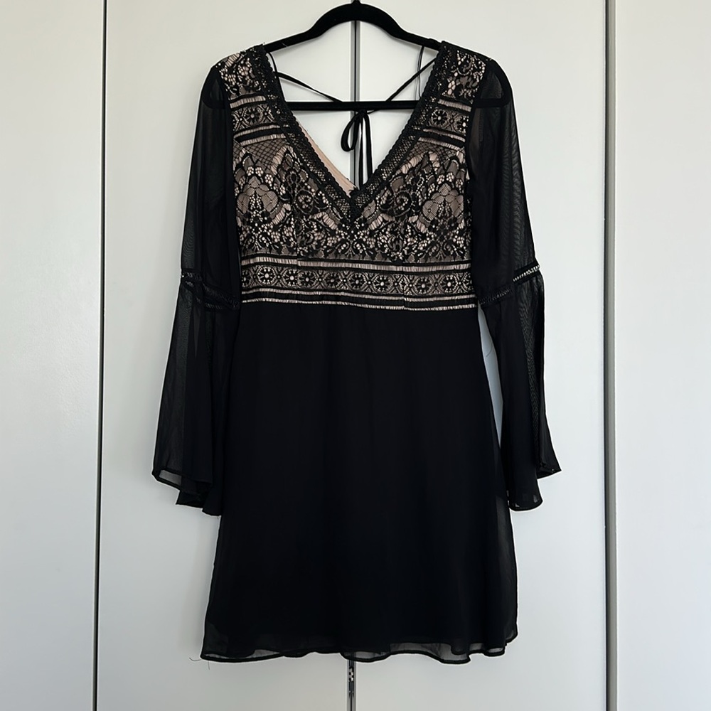 Elegant Black Lace Dress